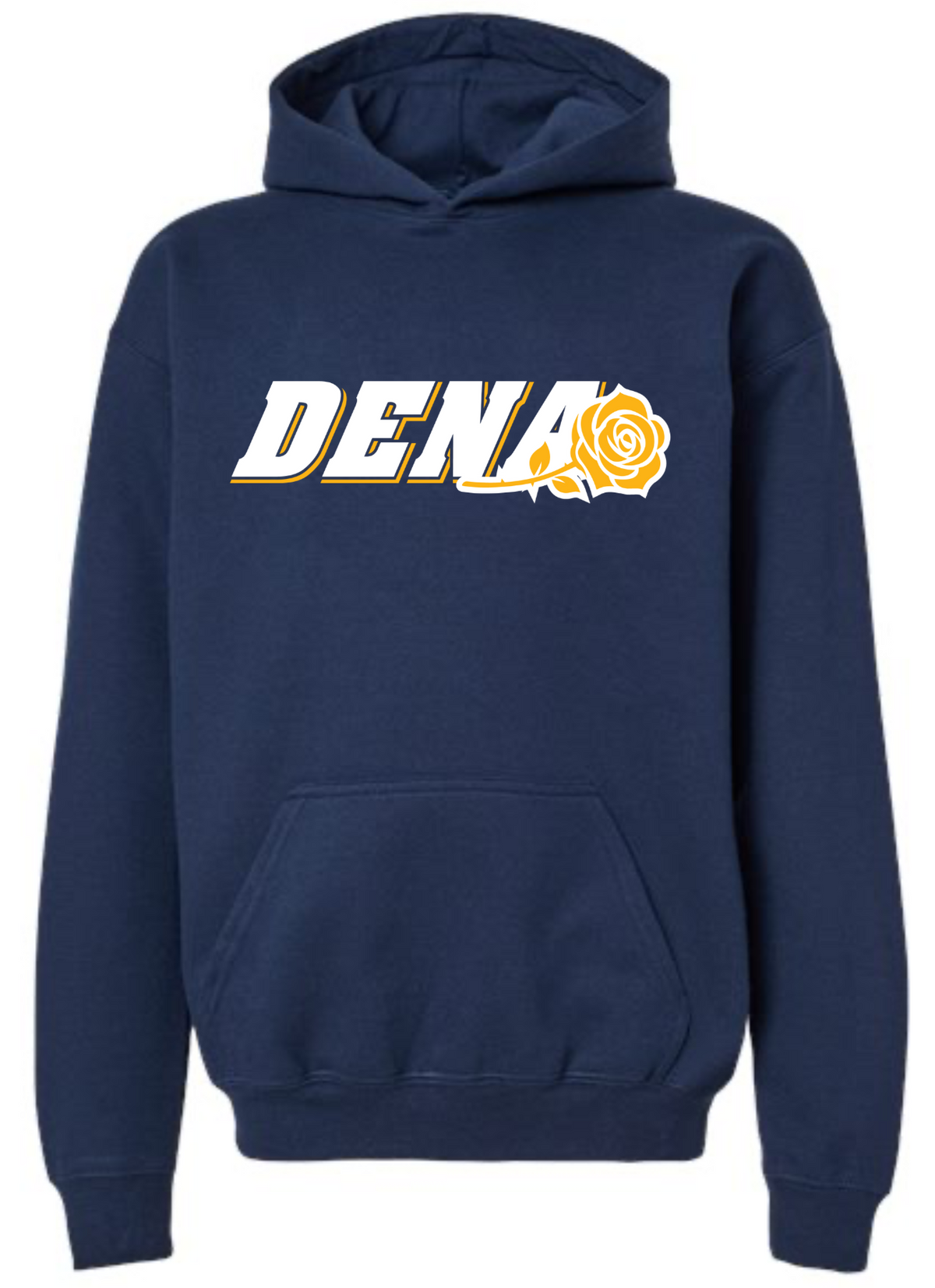PGSA Hoodie, Navy (White & Gold DENA Logo)