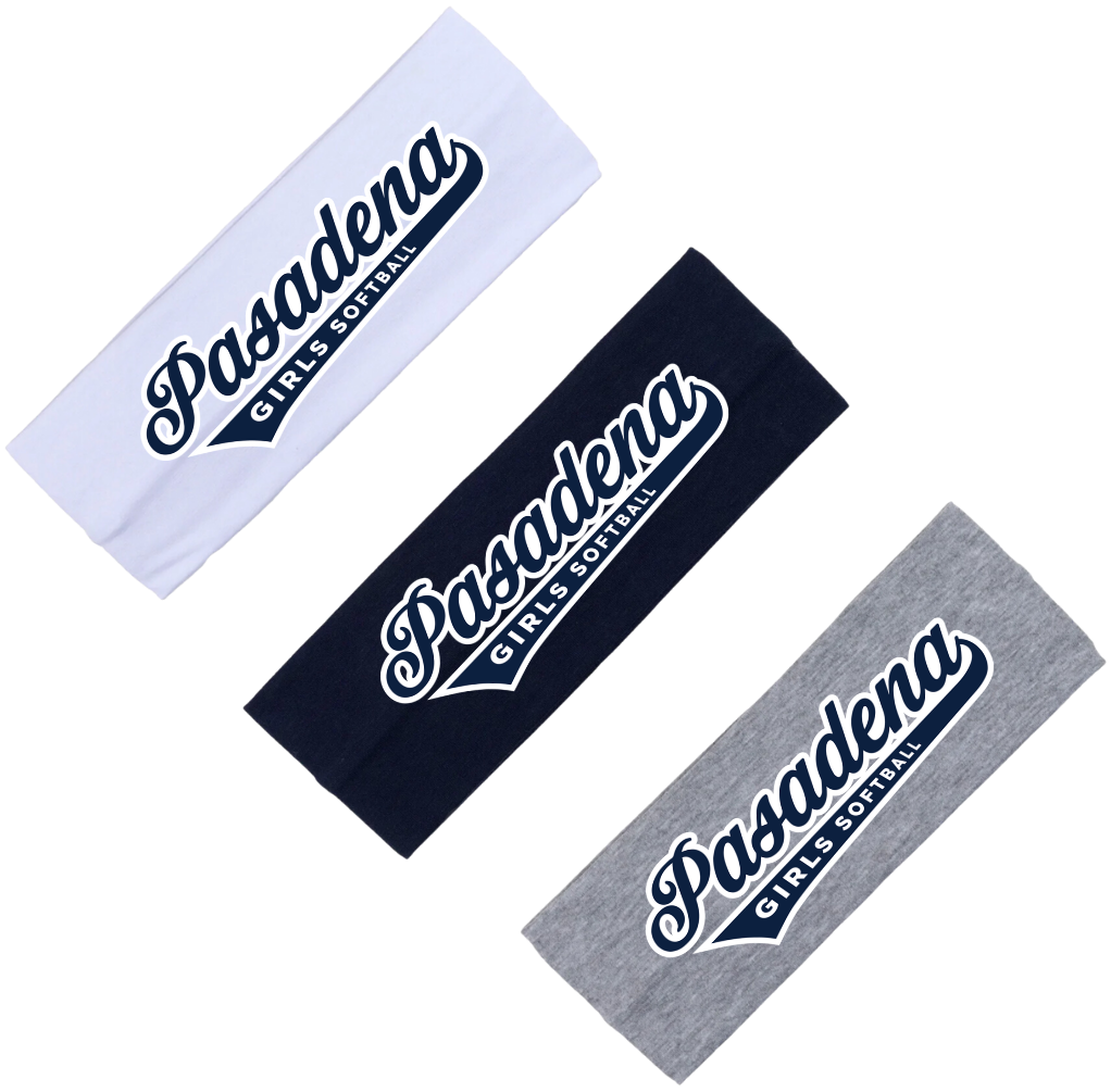 PGSA Head Band, Navy/White Pasadena Logo