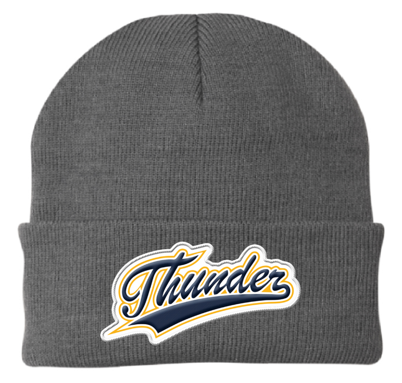CT Beanie, Embroidered Thunder Patch