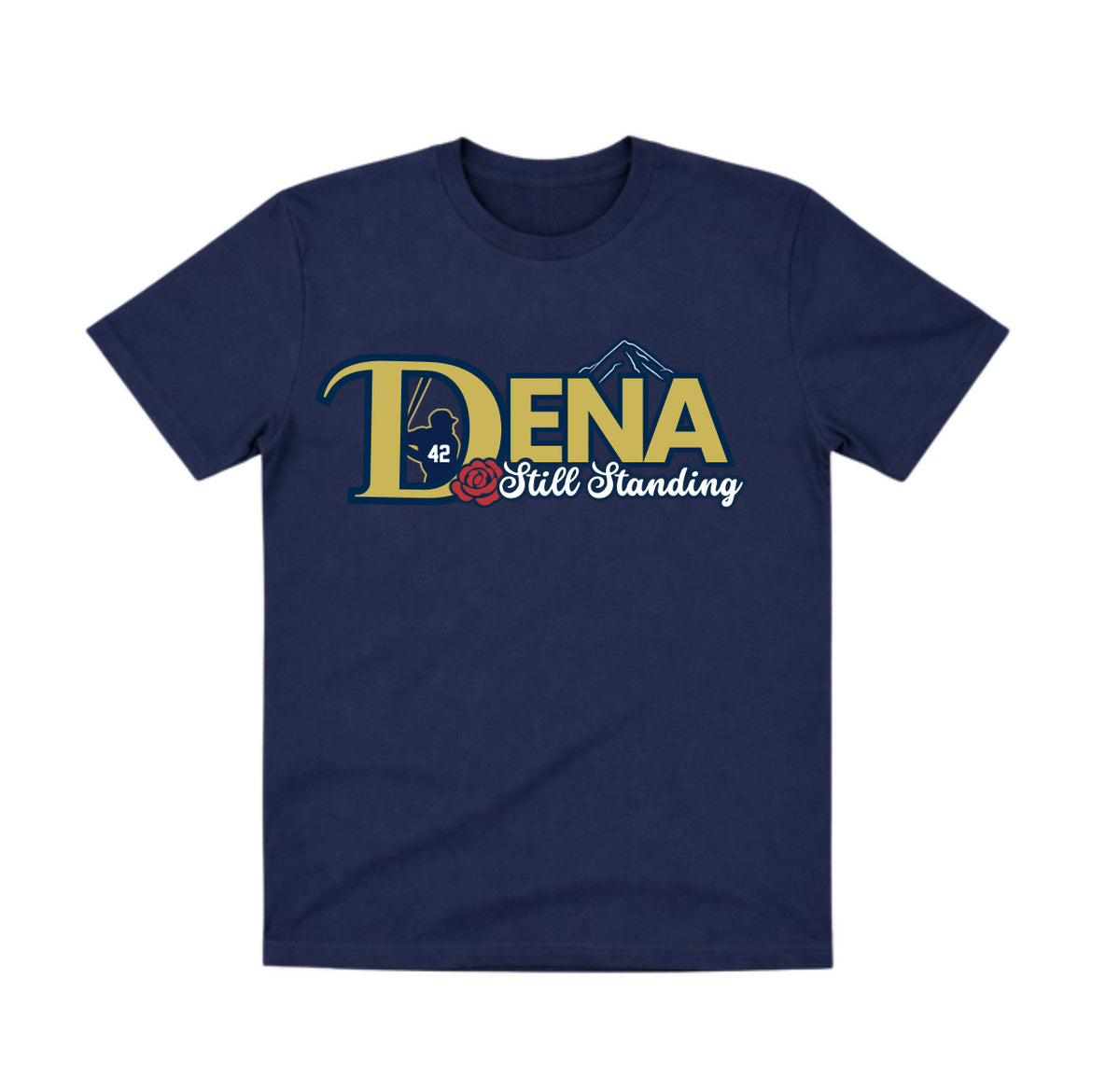DENA Navy Dry Fit Shirt: Still Standing