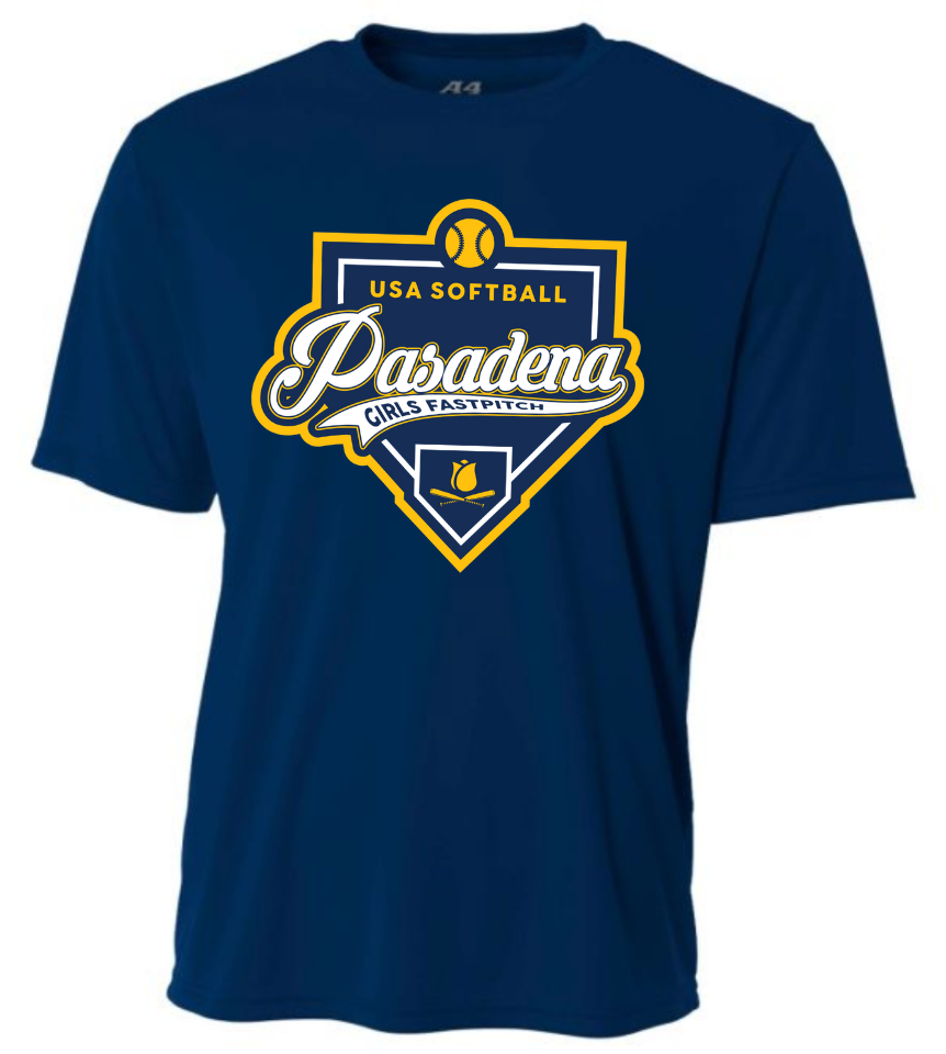 PGSA Dry Fit Shirt, Navy (Plate Logo)