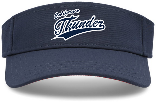 CT Sport-Tek Visor, Navy w/White Thunder
