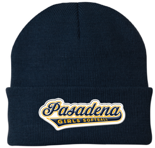 PGSA Beanie, Charcoal (Blue/Gold Pasadena Logo)