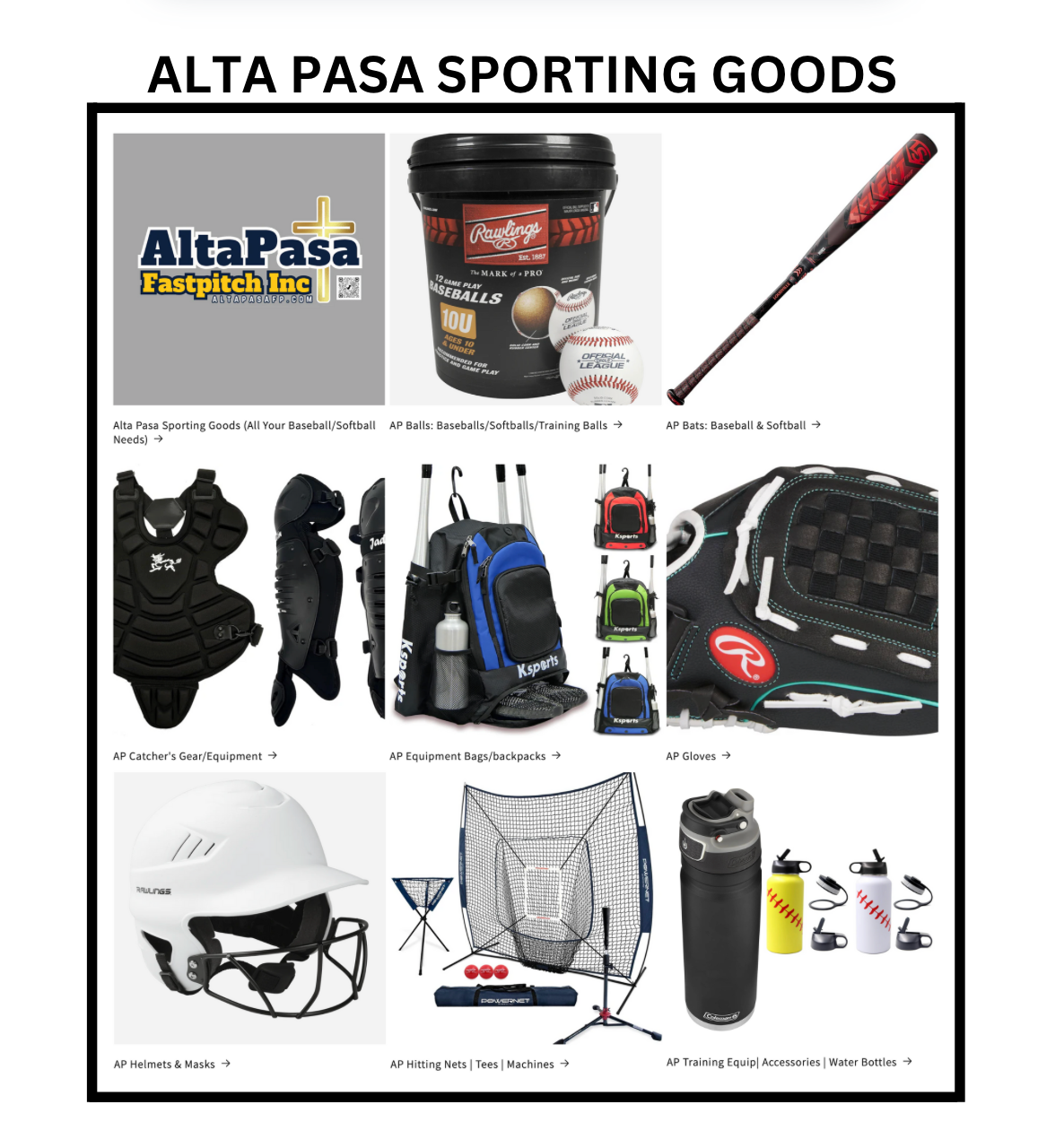 Alta Pasa Sporting Goods (All Your Baseball/Softball Needs)