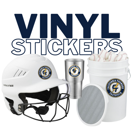 CT Vinyl Stickers, Small & Large Circle Logo