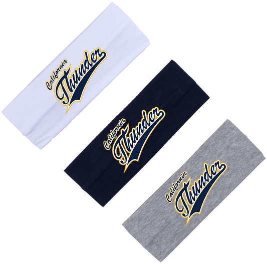 CT Head Band, Navy/Gold Thunder Logo