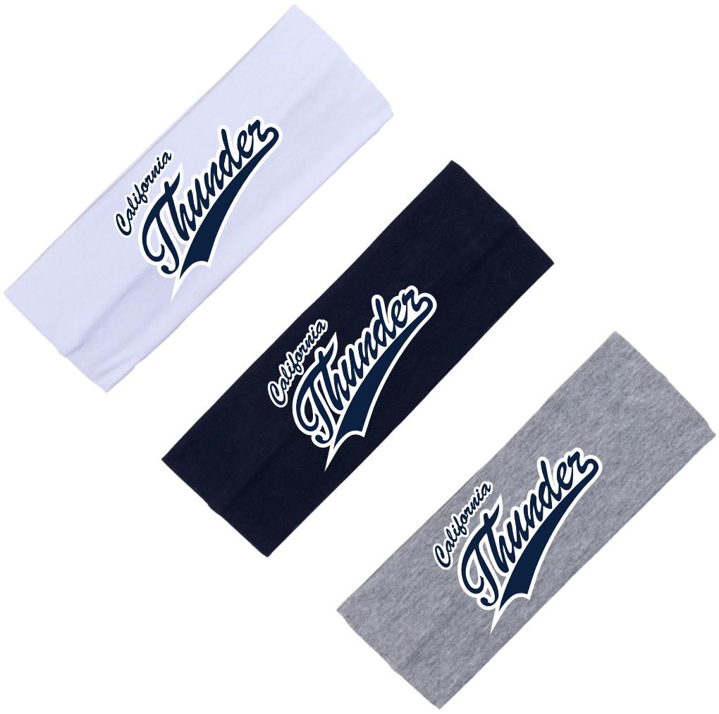 CT Head Band, Navy/White Thunder Logo