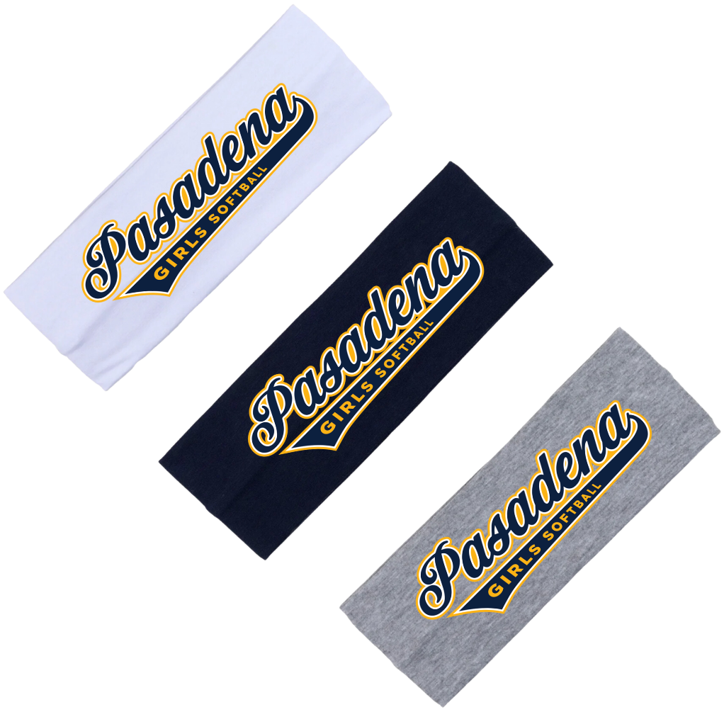 PGSA Head Band, Navy/Gold Pasadena Logo