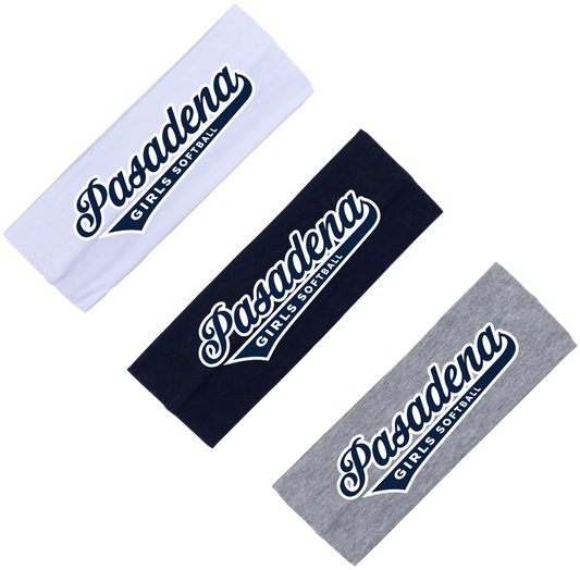 PGSA Head Band, Navy/White Pasadena Logo