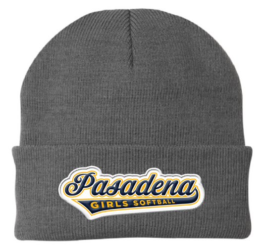 PGSA Beanie, Charcoal (Blue/Gold Pasadena Logo)