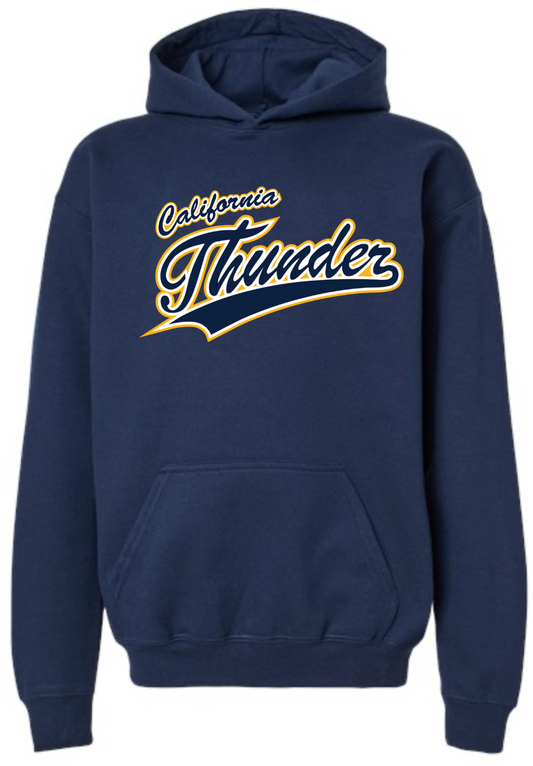 CT Hoodie, Navy w/Gold Thunder Logo