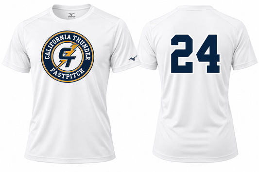 CT Mizuno NXT Dry Fit Jersey, White (Circle Logo) - Coming Soon
