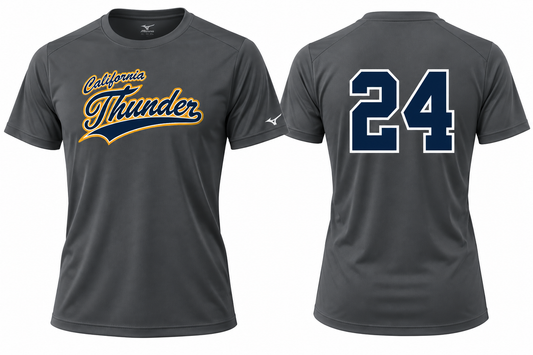 CT Mizuno NXT Dry Fit Jersey, Charcoal (Navy w/Gold Thunder) - Coming Soon