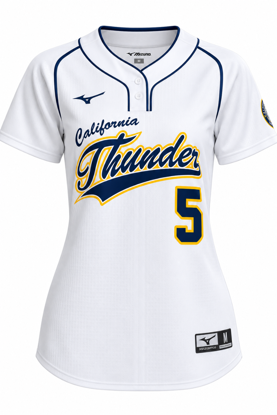 MIZUNO Cal Thunder Showcase Jersey, White women/youth