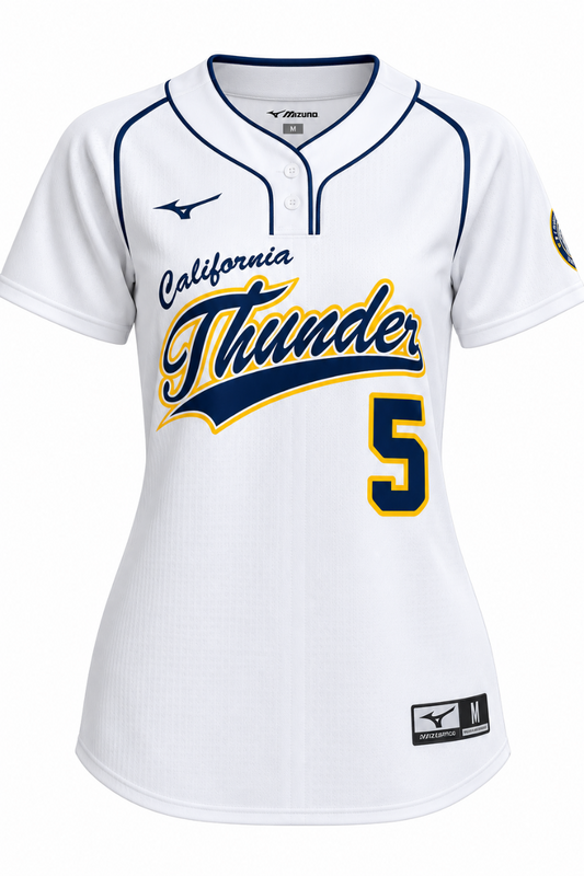 MIZUNO Cal Thunder Showcase Jersey, White women/youth