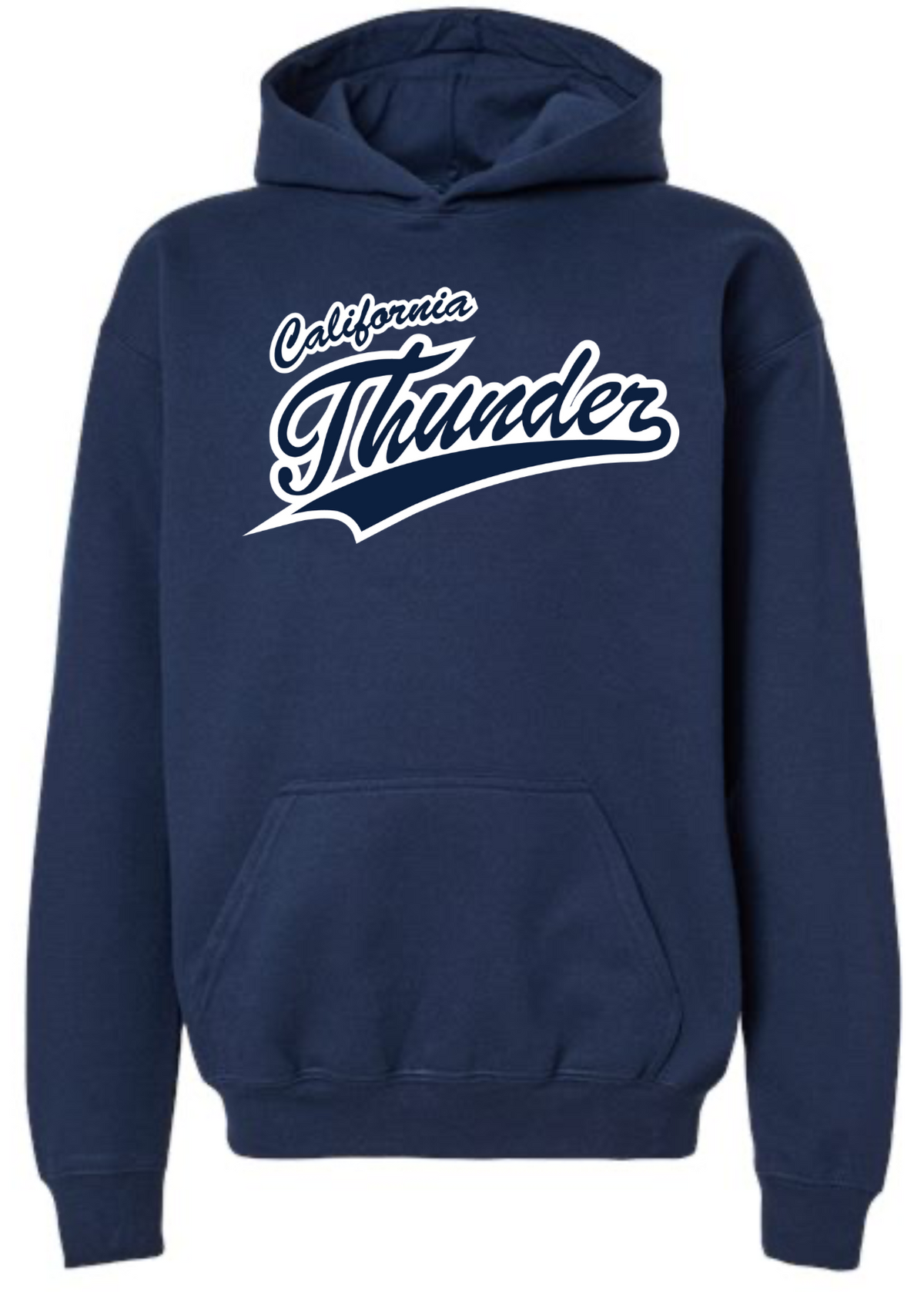 CT Hoodie, Navy w/White Thunder Logo