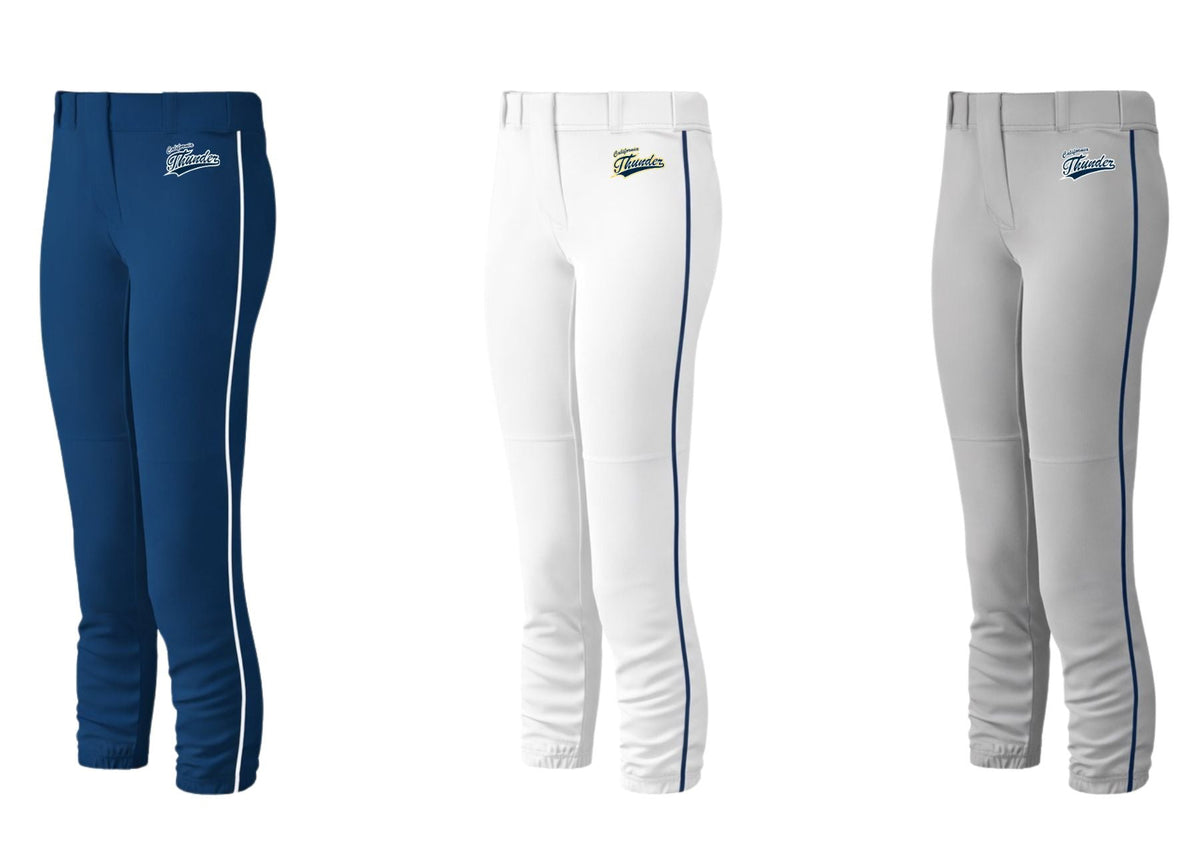Champro Low-Rise Softball Pants with Piping, Women/Youth