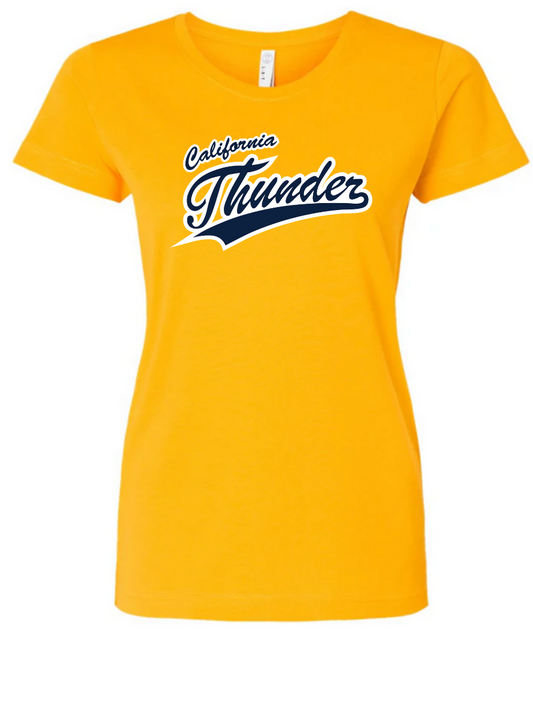 CT Jersey w/ Number, Gold (Navy w/White Thunder) women/youth