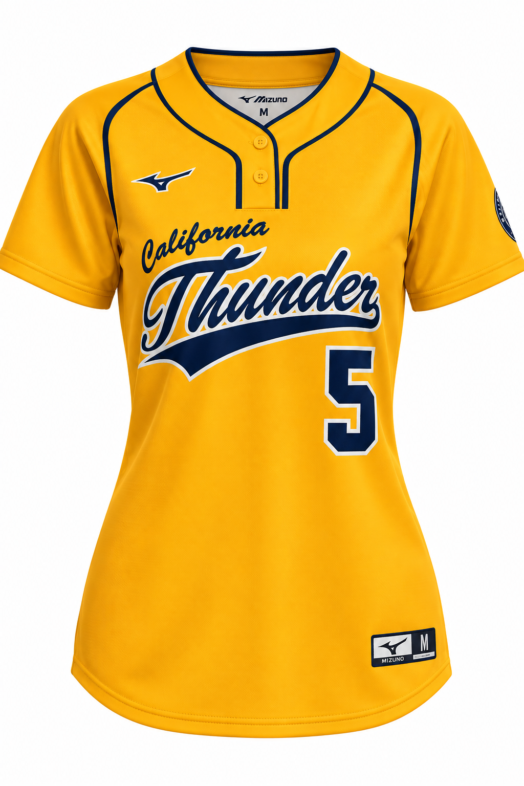 MIZUNO Cal Thunder Showcase Jersey, Gold women/youth