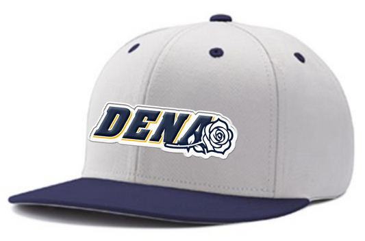 PGSA Snapback Hat, White/Navy (Embroidered DENA)