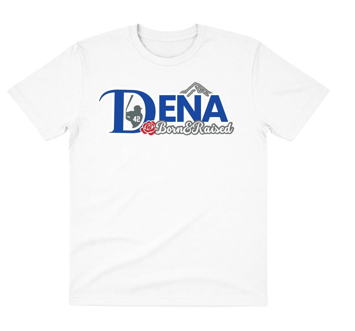 DENA White Dry Fit Shirt: Born & Raised