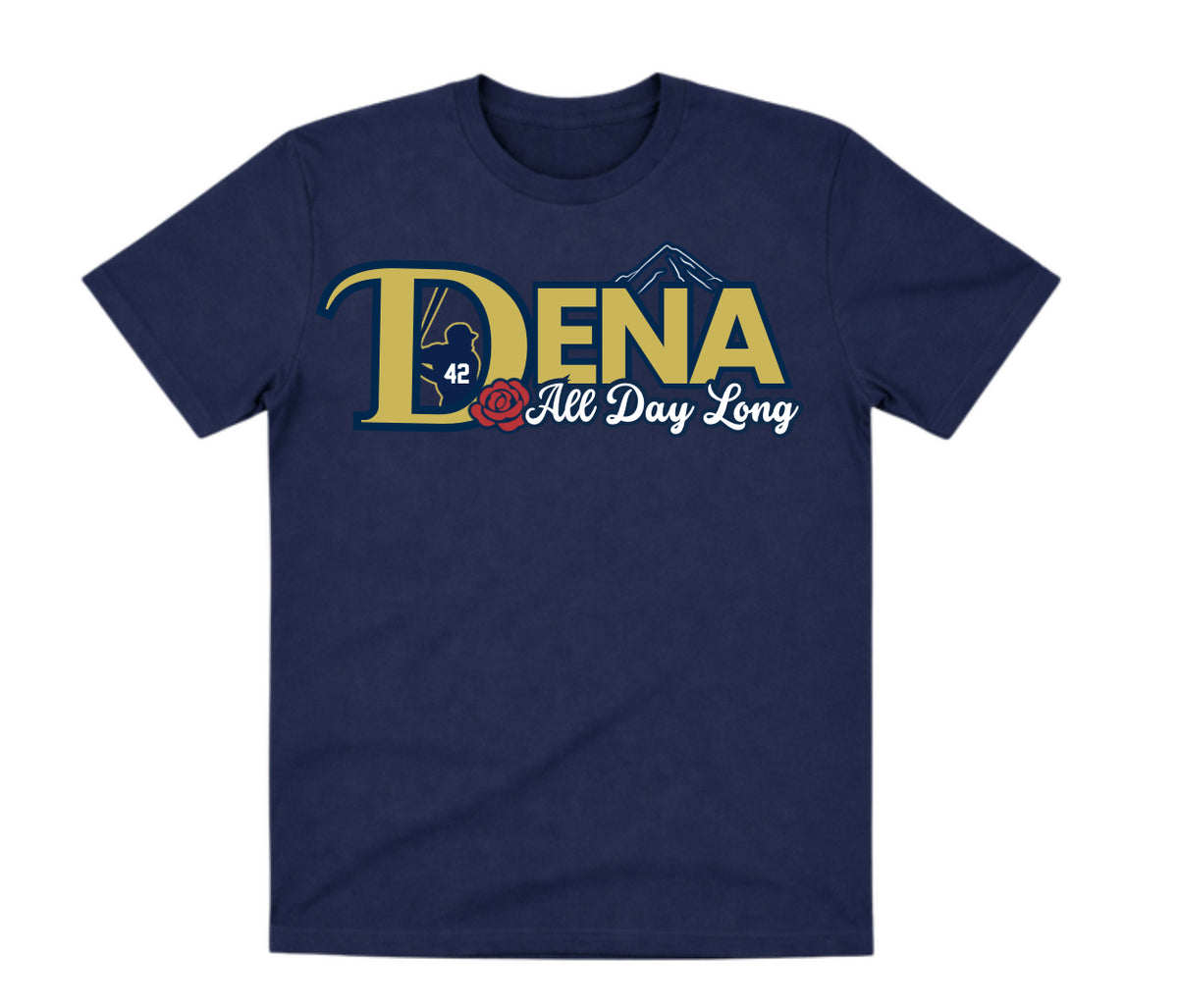 DENA Navy Dry Fit Shirt: All Day Long
