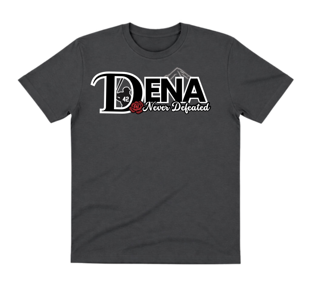DENA Charcoal Dry Fit Shirt: Never Defeated