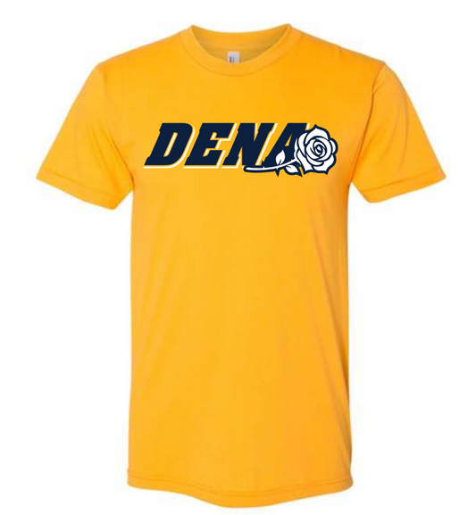 PGSA Jersey w/ Number, Gold (Navy w/White DENA Logo)