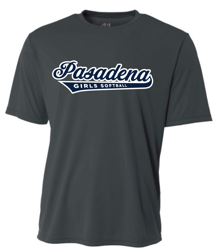 PGSA Jersey w/ Number, Charcoal (Navy w/White Pasadena Logo)