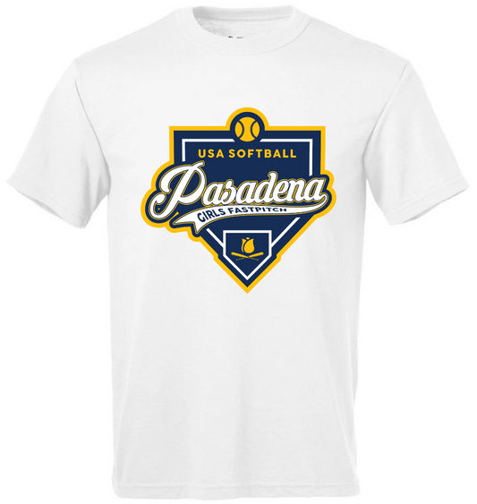 PGSA Dry Fit Shirt, White (Plate Logo)