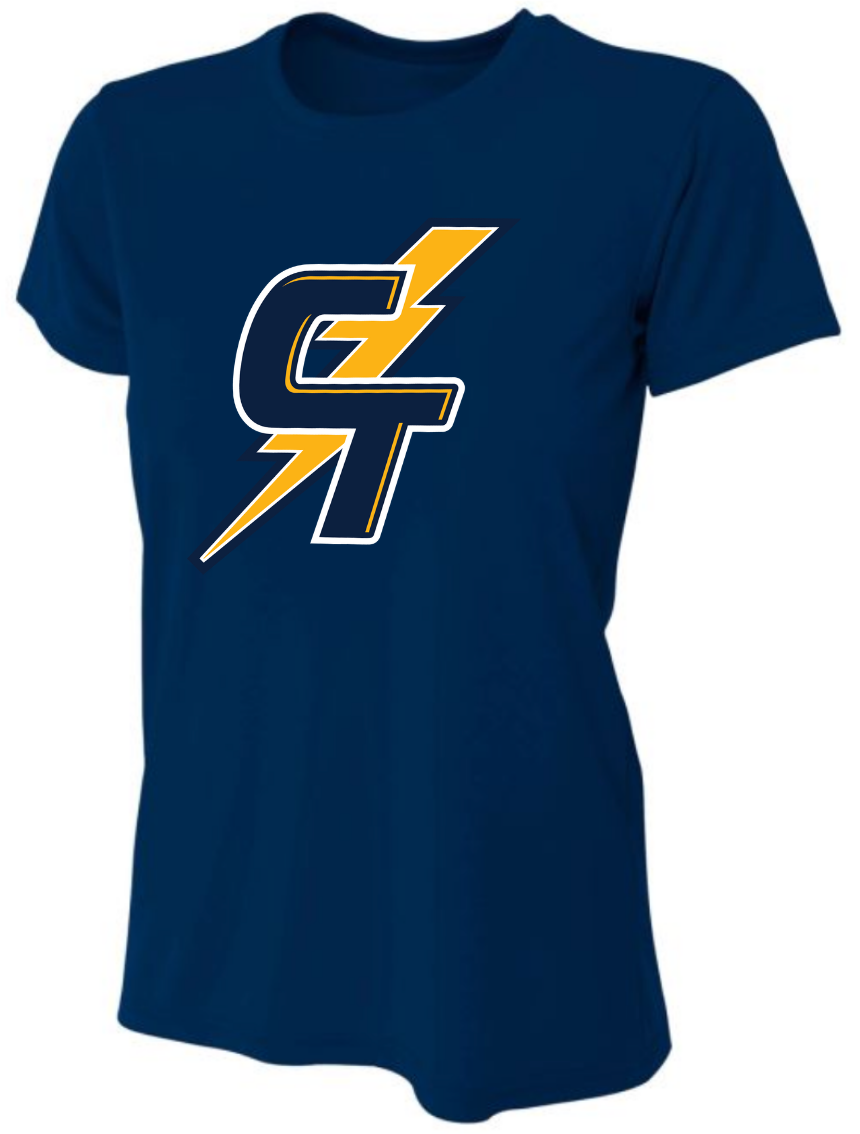 CT Jersey w/ Number, Navy (CT Bolt) women/youth