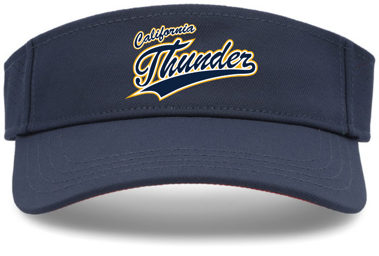 CT Sport-Tek Visor, Navy w/Gold Thunder