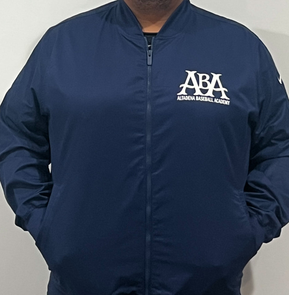 ABA Nike Navy Bomber Jacket