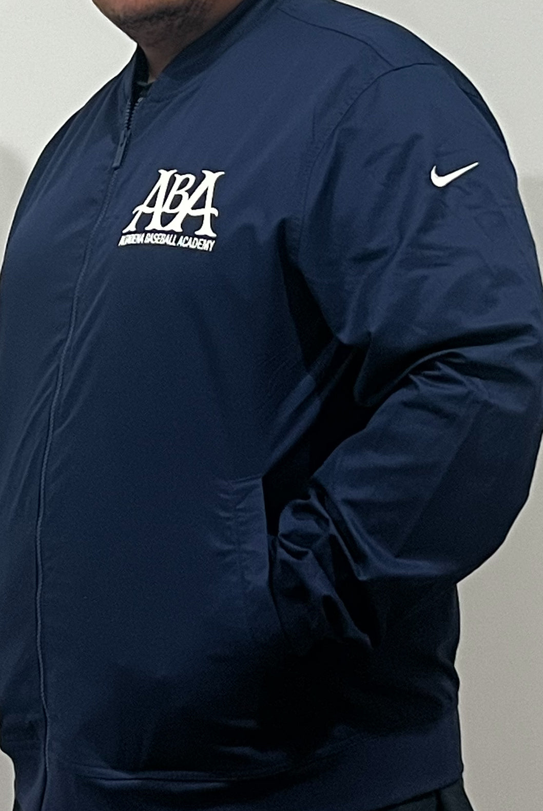 ABA Nike Navy Bomber Jacket