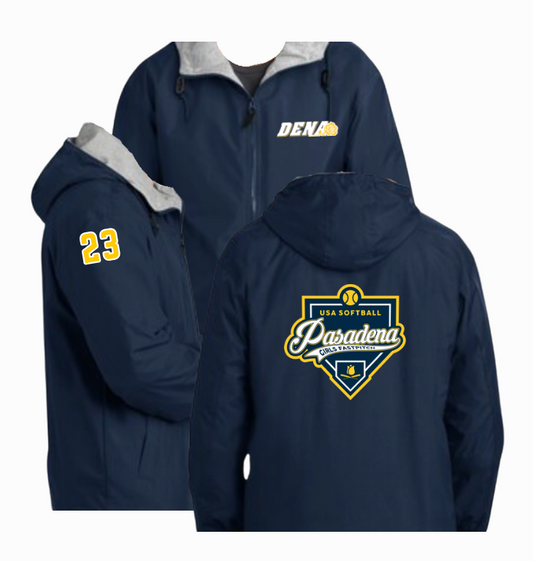 PGSA Hooded Jacket w/ Jersey #, Waterproof Fleece Lining