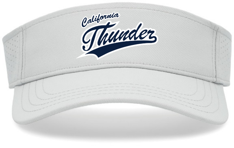 CT Sport-Tek Visor, Navy w/White Thunder
