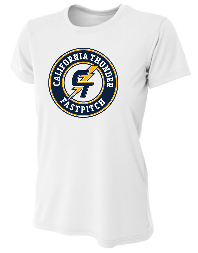 CT Jersey w/ Number, White (Circle Logo) women/youth