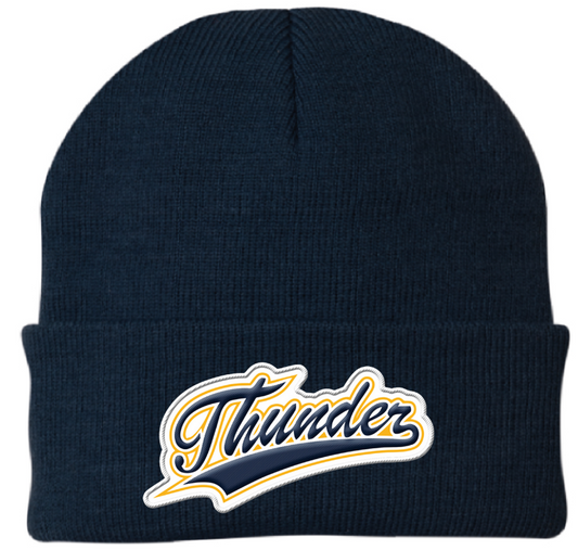 CT Beanie, Embroidered Thunder Patch